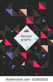 Abstract background with geometric elements. Eps10 Vector illustration.