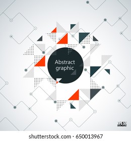 Abstract background with geometric elements. Eps10 Vector illustration.