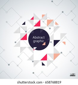 Abstract background with geometric elements. Eps10 Vector illustration.