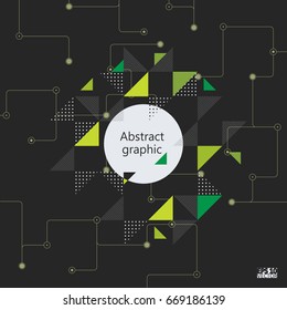 Abstract background with geometric elements. Eps10 Vector illustration.