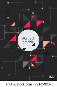 Abstract background with geometric elements. Eps10 Vector illustration.