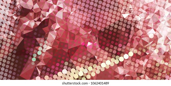 Abstract background with geometric elements. Horizontal banner, texture, flyer, layout, postcard. Vector clip art