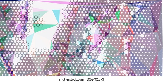 Abstract background with geometric elements. Horizontal banner, texture, flyer, layout, postcard. Vector clip art