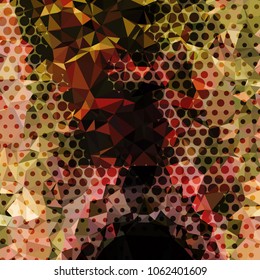 Abstract background with geometric elements. Horizontal banner, texture, flyer, layout, postcard. Vector clip art