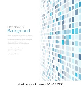 Abstract background with geometric elements in the plane. Virtual world. The flow of digital data. Specifying the direction.