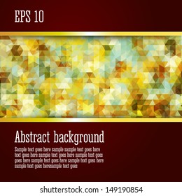 Abstract background with geometric elements, slightly look like classic or expressionists paintings. With place for your text. Vector