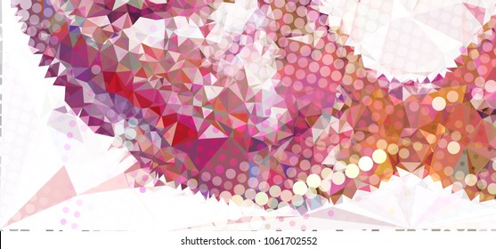 Abstract background with geometric elements. Vector clip art.