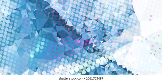 Abstract background with geometric elements. Vector clip art.