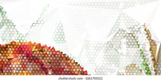 Abstract background with geometric elements. Vector clip art.