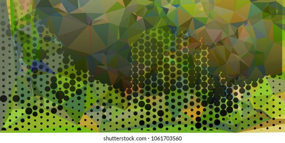 Abstract background with geometric elements. Vector clip art.