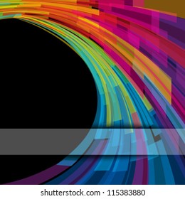 Abstract Background of geometric elements  Vector illustration