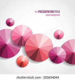 Abstract background with geometric elements. Vector illustration for your business presentation