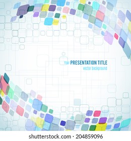 Abstract background with geometric elements. Vector illustration for your business presentation