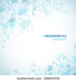 Abstract background with geometric elements. Vector illustration for your business presentation
