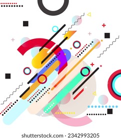 Abstract background with geometric elements. Vector illustration for your design. Eps10