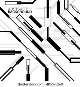 Abstract background with geometric elements. Vector backdrop