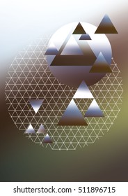 Abstract background with geometric elements.Abstract triangle, pattern commercial use, scrapbook papers Rainbow Geometric Seamless scrapbooking printable