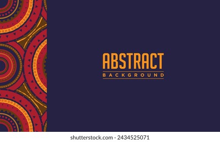 Abstract Background with Geometric ethnic oriental pattern. Vector Illustration. 