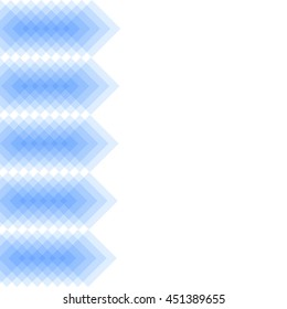 Fondo abstracto con figuras geométricas. Los diamantes azules sobre fondo blanco.
