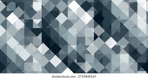 Fundo abstrato com figuras geométricas nos tons frios de cinza e azul. Manhã nebulosa.
