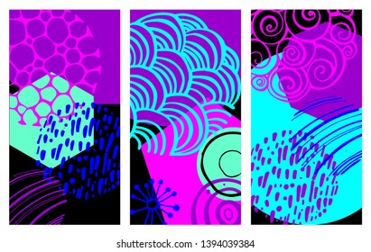 Abstract Background with geometric form. Fluid, liquid, wavy, flowing, dynamic shape background. Trendy and modern background color. Vector design.