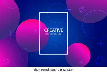 Abstract background with geometric gradient circle. Design abstract pattern with color circles, dots. Abstract website landing page with circles.vector illustration