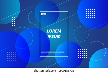 Abstract background with geometric gradient circle. Design abstract pattern with color circles and line. Minimal geometric background. vector illustration.