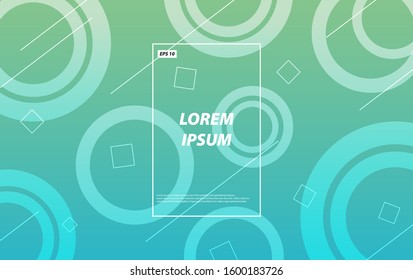 Abstract background with geometric gradient circle. Design abstract pattern with color circles and line. Minimal geometric background. vector illustration.