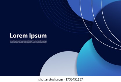 Abstract background with geometric gradient circle. Graphic design element.