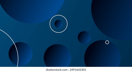Abstract background with geometric gradient circle. Dynamic shapes composition. Vector illustration
