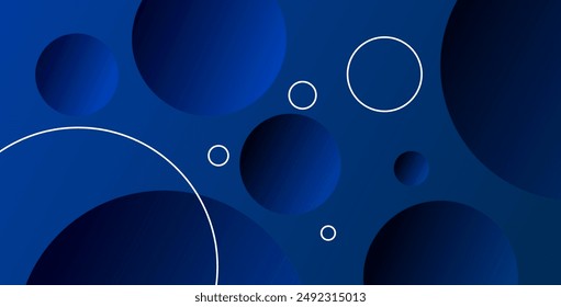 Abstract background with geometric gradient circle. Dynamic shapes composition. Vector illustration