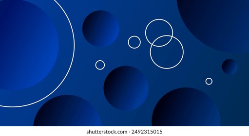 Abstract background with geometric gradient circle. Dynamic shapes composition. Vector illustration
