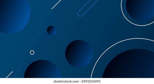 Abstract background with geometric gradient circle. Dynamic shapes composition. Vector illustration