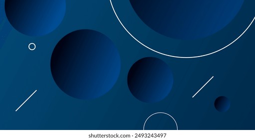 Abstract background with geometric gradient circle. Dynamic shapes composition. Vector illustration