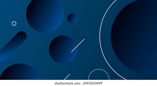 Fondo Abstractas con círculo de degradado geométrico. Composición de Formas dinámicas. Ilustración vectorial