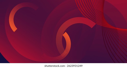 abstract background with geometric gradient circle. Abstract website landing page with circles. vector illustration