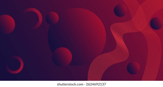 abstract background with geometric gradient circle. Abstract website landing page with circles. modern background ilustration eps 10