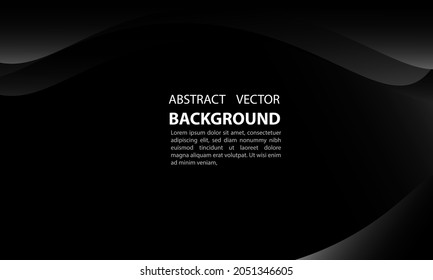 Abstract background geometric gradient elegant liquid in black and ash, for posters, banners, and others. With a simple style and elegant vector design eps 10
