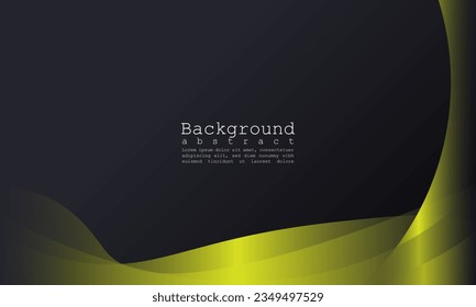 Abstract Background Geometric Gradient Liquid Waves Color Blue Navy Gold Line EPS 10