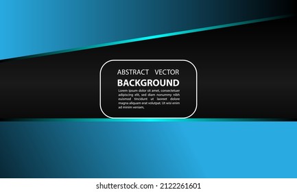 sombra de degradado geométrico de fondo abstracto de sombra de color azul elegante y atractivo, para plantillas, carteles, pancartas y otros, área de espacio de copia de diseño vectorial eps 10