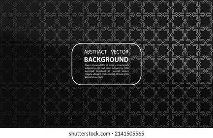 abstract background geometric gradient shadow overlay grey with islamic patterns multiplied for posters, banners, and others, vector design eps 10