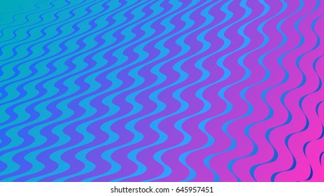 Abstract background with geometric halftone design in blue and pink colors