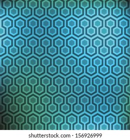 Abstract background, geometric hexagon seamless pattern dark