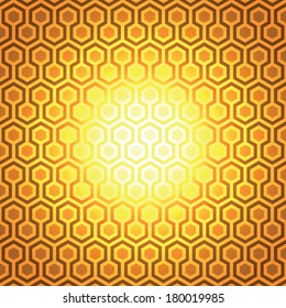 Abstract background, geometric hexagon seamless pattern, vector texture