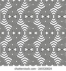 Abstract background, geometric hexagon seamless pattern