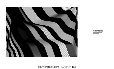 The abstract background from geometric illustration  design element, Eps 10 vector