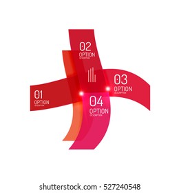 Fondo abstracto, plantillas de opciones de infografía geométrica. Presentación de negocios o diseño de folletos de datos en color vectorial con texto de ejemplo