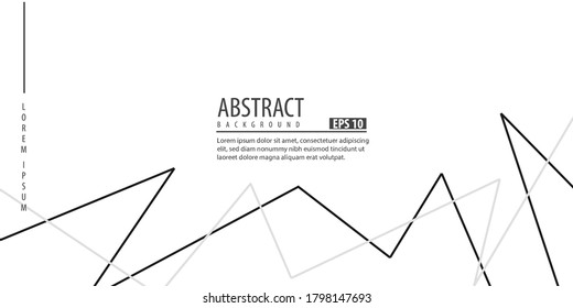Abstract background with geometric line white background, minimalis, vector illustration EPS.10