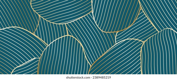 Abstract background with geometric lines. Modern gold pattern of diagonal rounded lines. Futuristic concept. Design for poster, cover, banner, brochure, website.