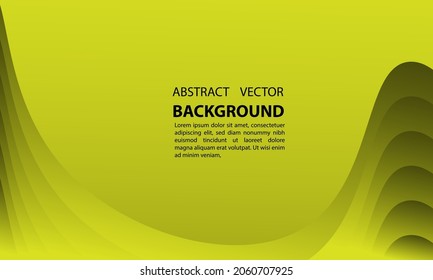 abstract background geometric liquid gradient in black gradient yellow with wave style, for posters, banners, and others, copy space area vector design eps 10